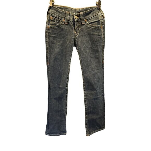 True Religion Low Rise Straight Leg Jeans Women's Size 27 - Picture 1 of 9